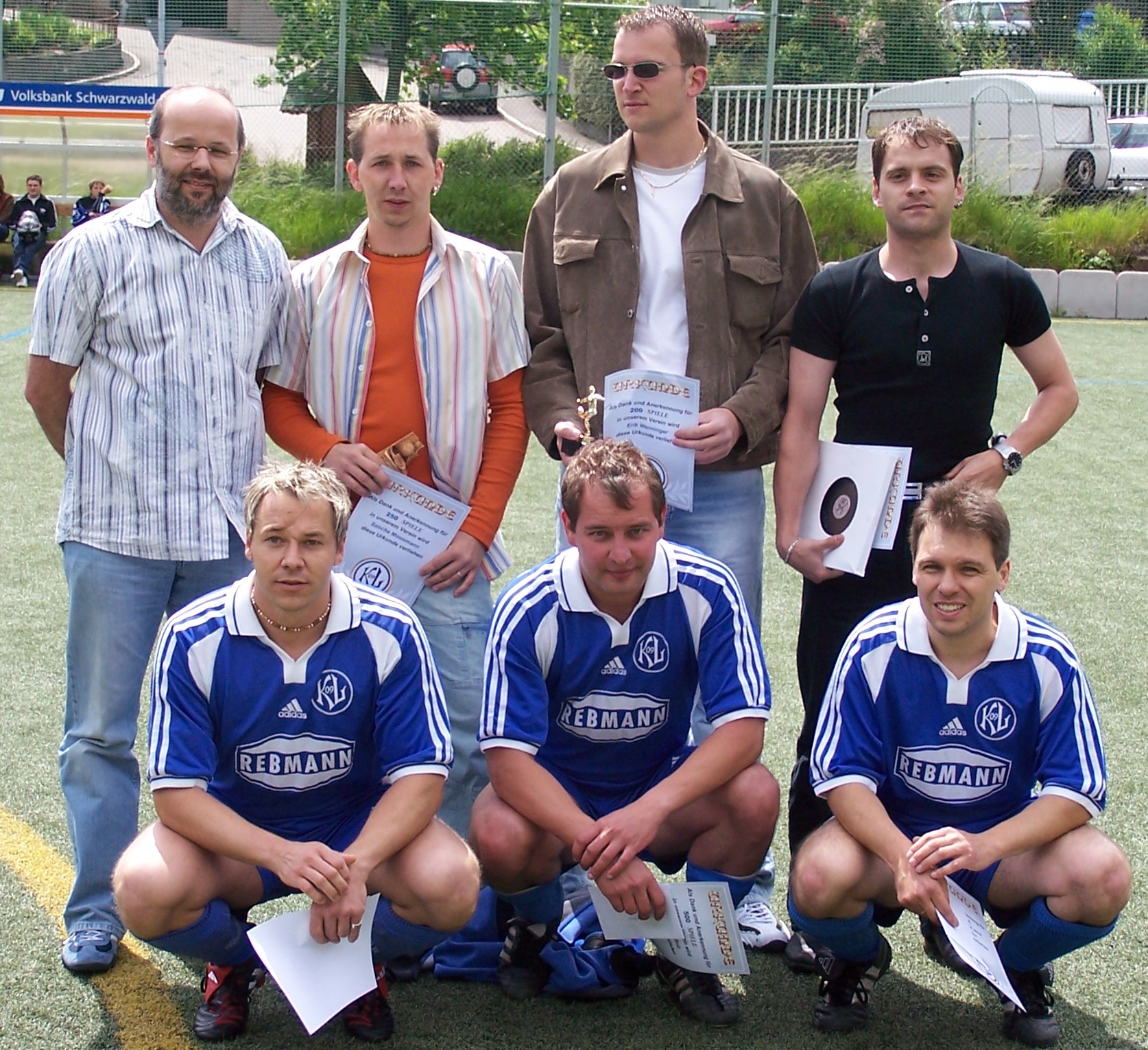 Beim letzten Heimspiel wurden 7 Spieler geehrt
