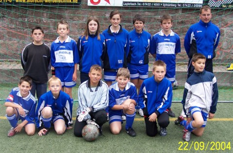 Die D-Junioren des FV Kickers 09 Lauterbach Saison 2004/2005
