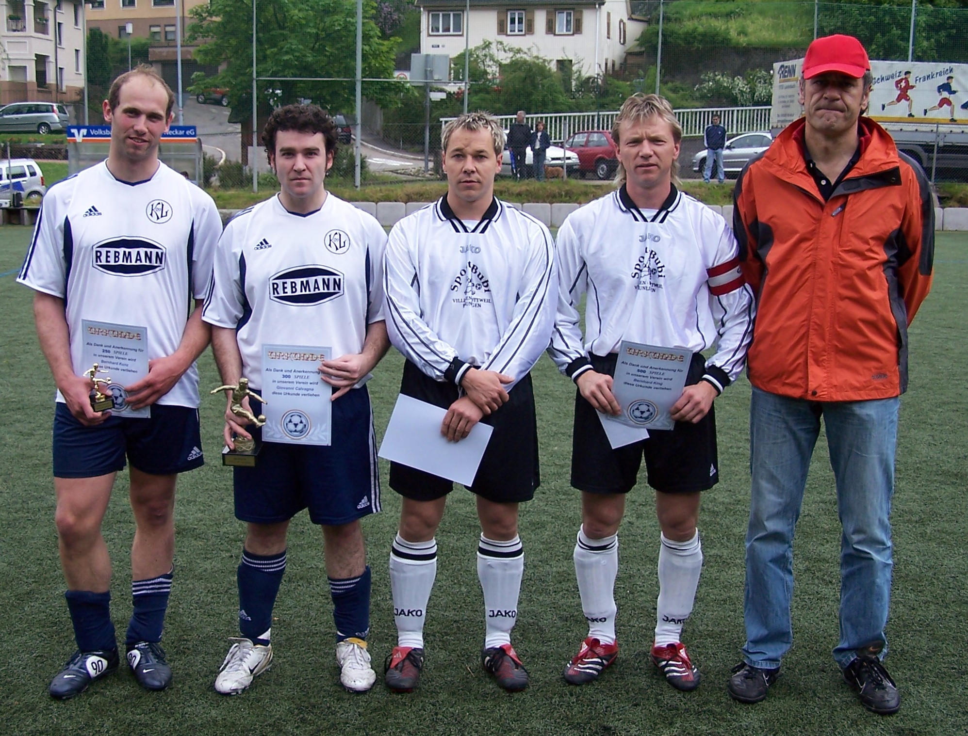 Beim letzten Heimspiel wurden 6 Spieler geehrt