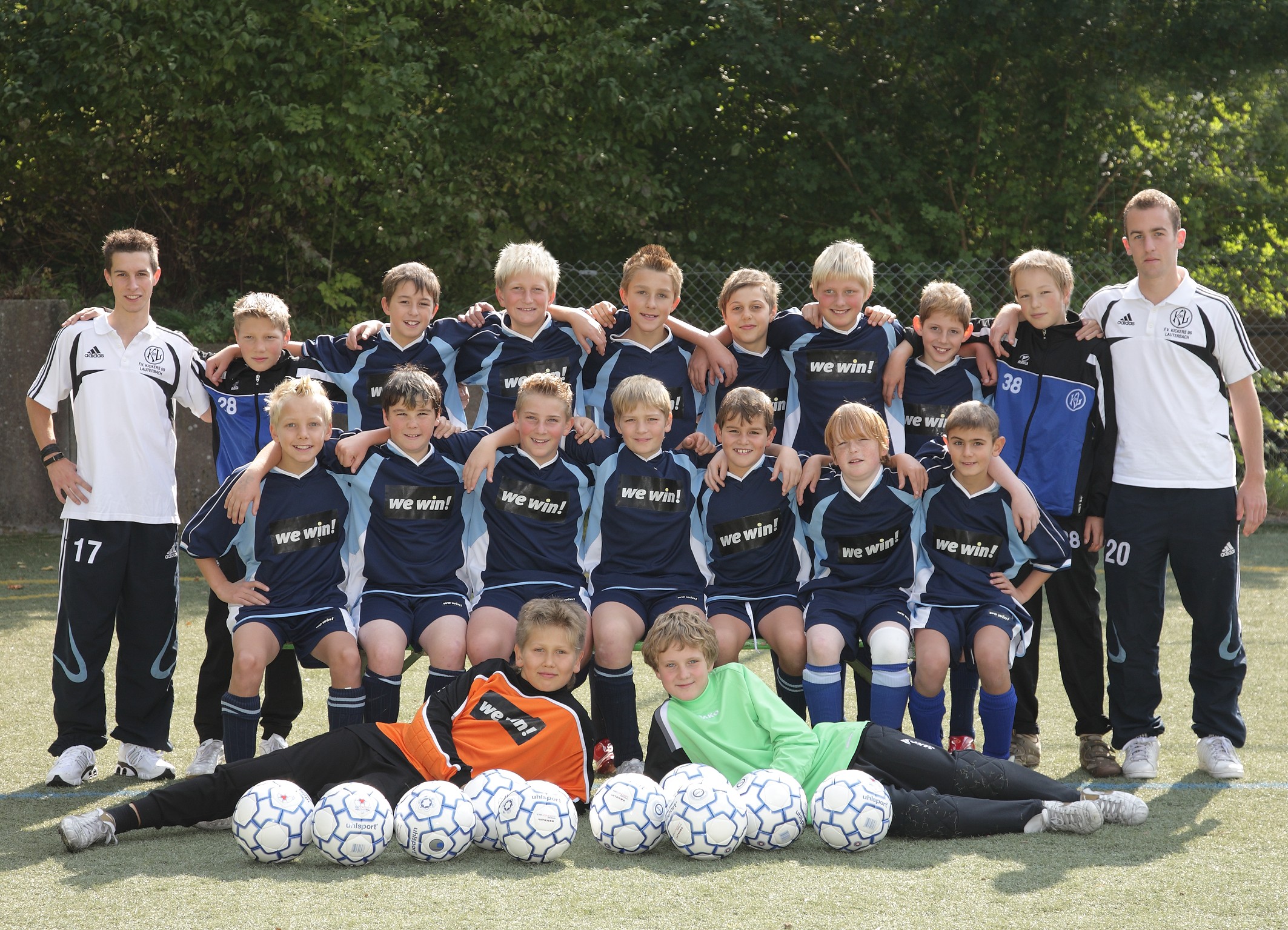 Die D-Junioren des FV Kickers 09 Lauterbach Saison 2008/2009