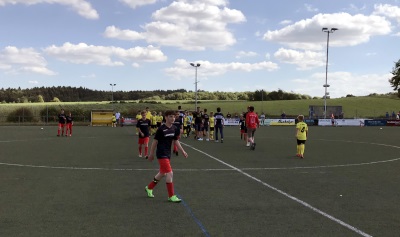 Abpfiff beim letzten Spiel der D1 in Zimmern