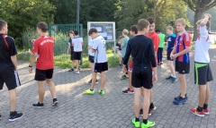 Auf zum Joggen am Samstagmorgen
