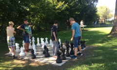 Schach im Strandbad Iznang