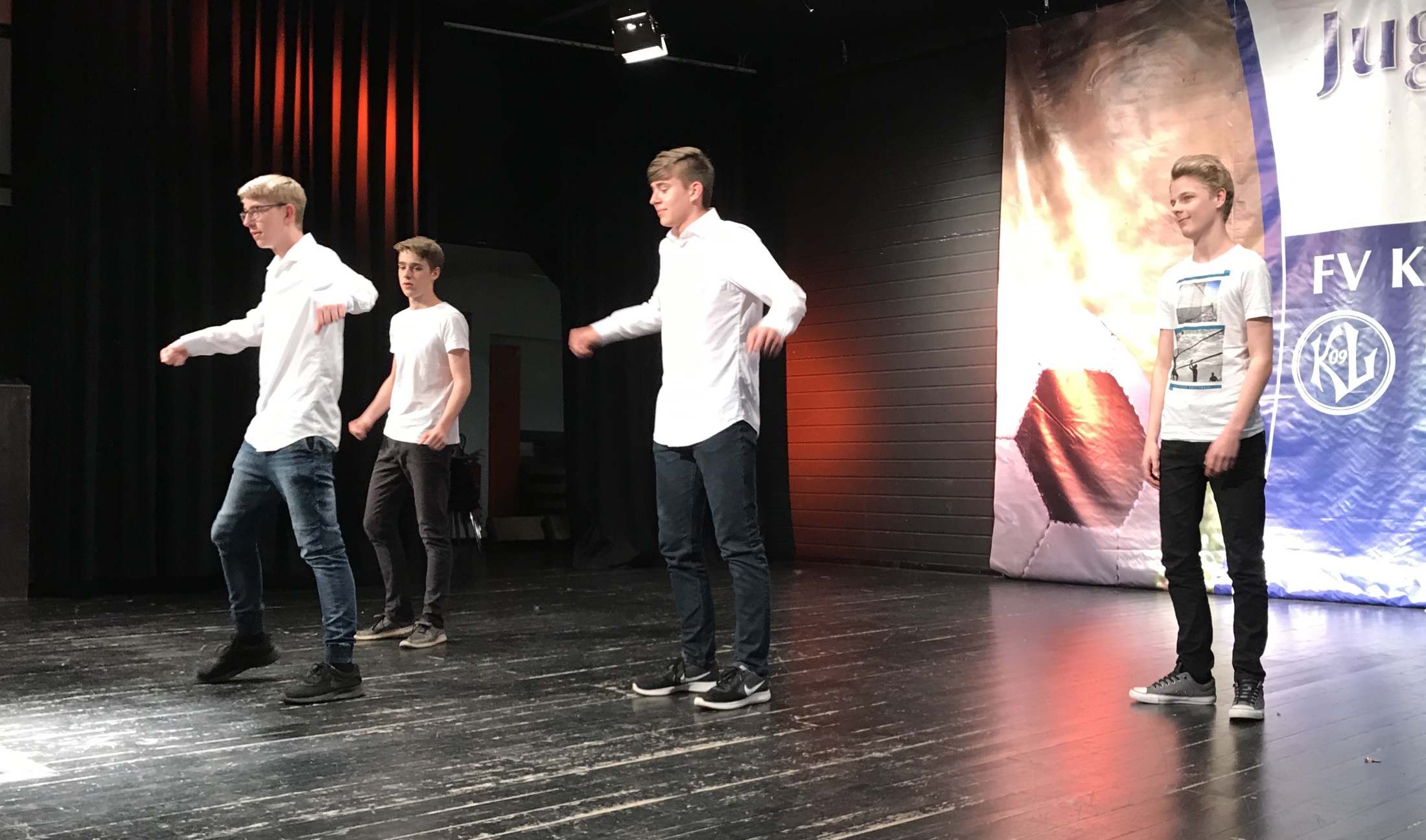 Showtanz der B-Jugend beim Jugendabend