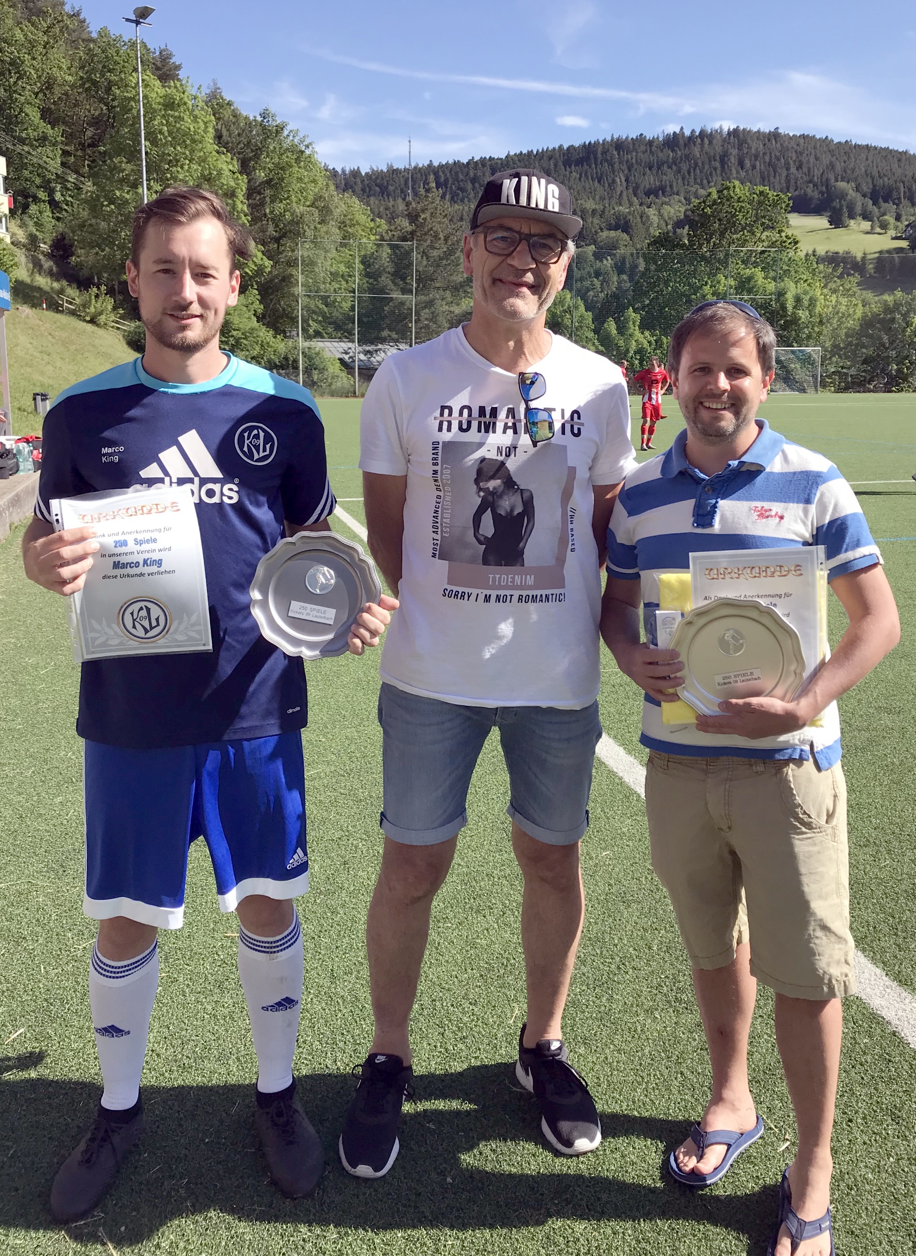 Ehrungen beim letzten Heimspiel gegen Hardt (08.06.2019)