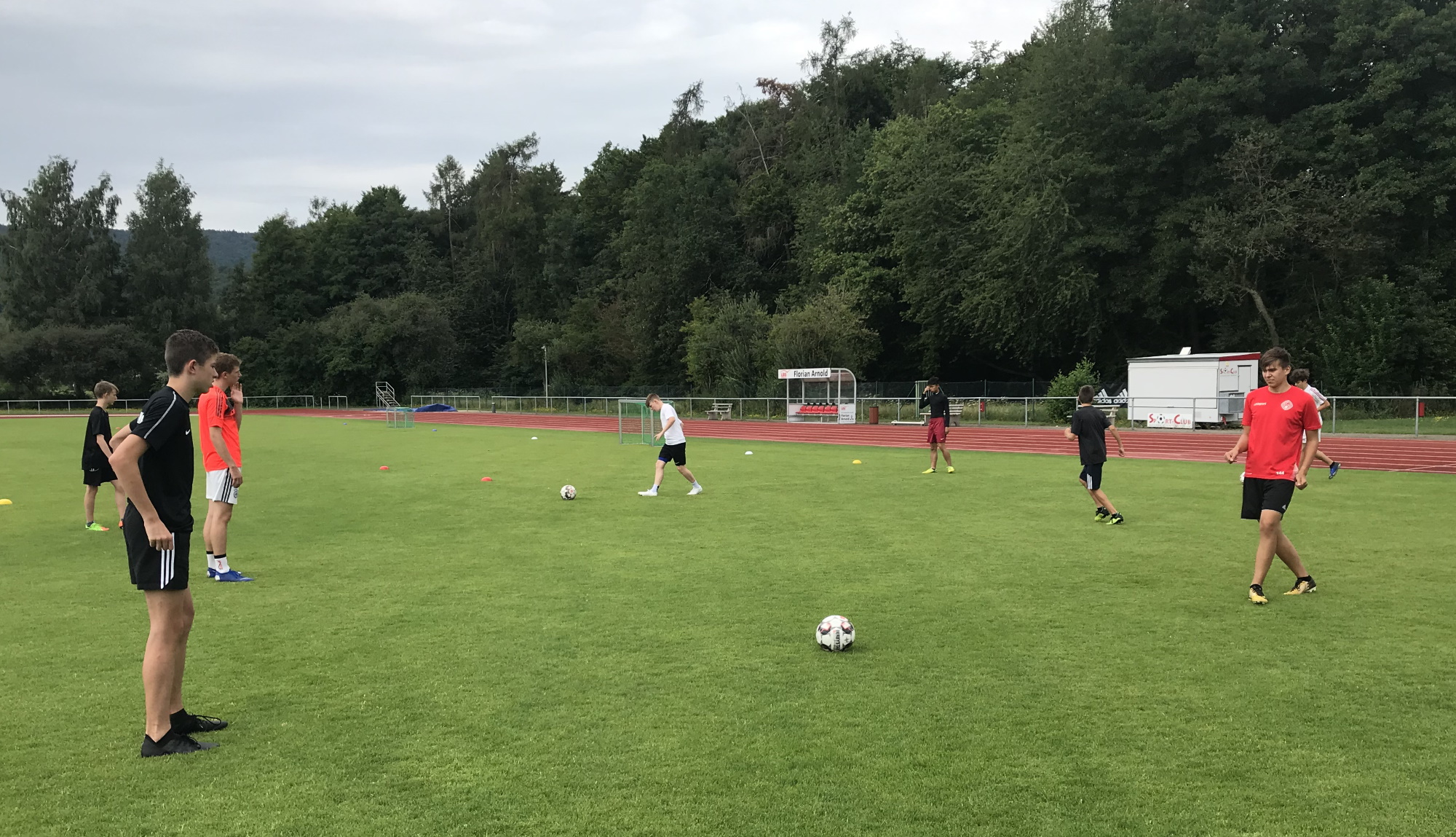 Trainingseinheit am Samstagmorgen