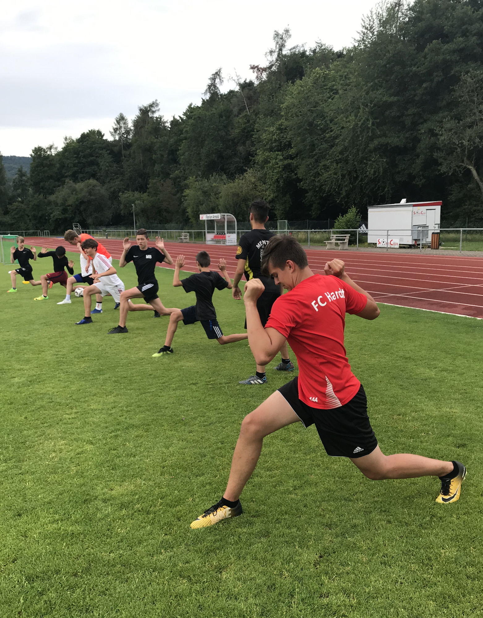 Trainingseinheit am Samstagmorgen