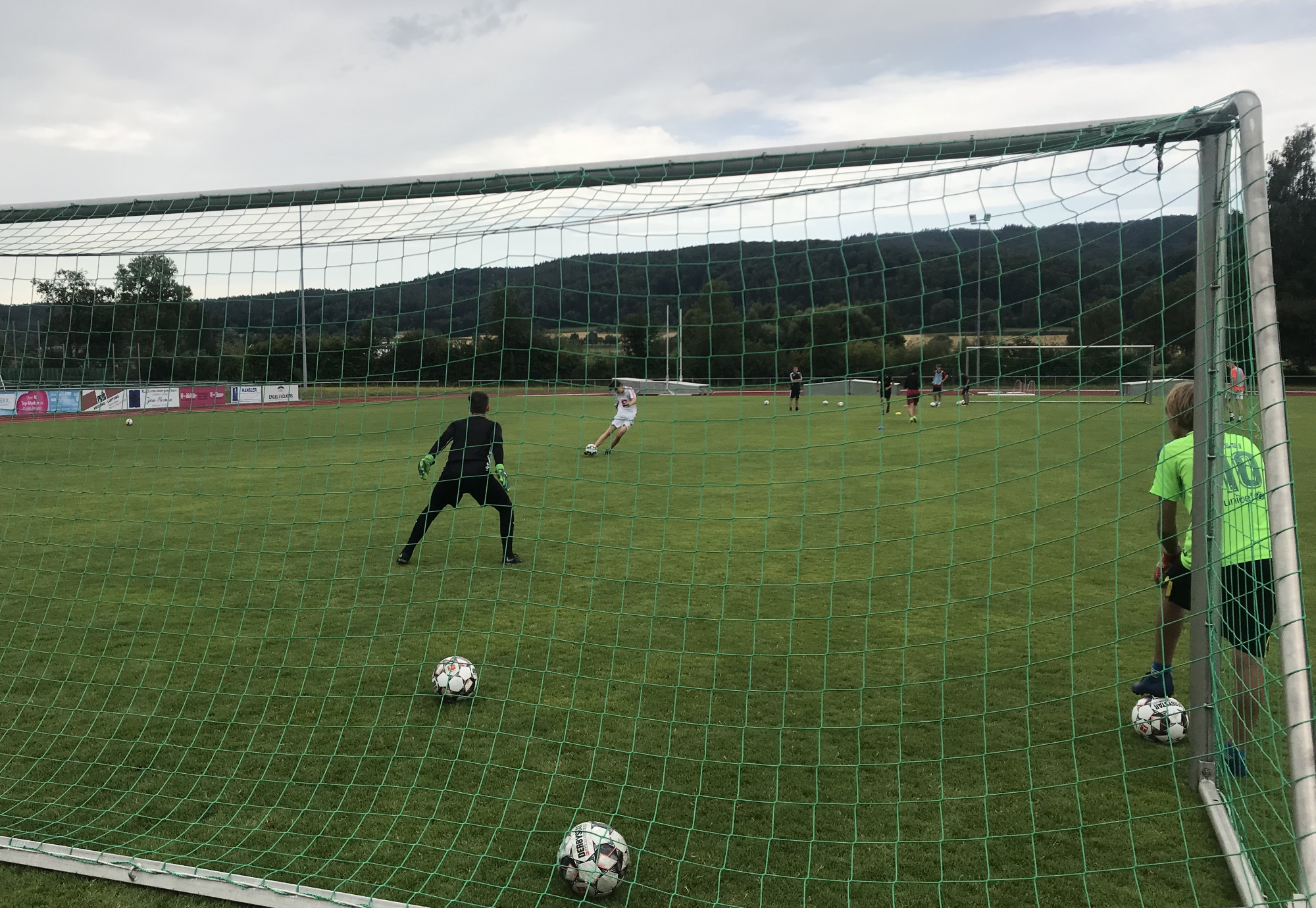 Trainingseinheit am Samstagmorgen