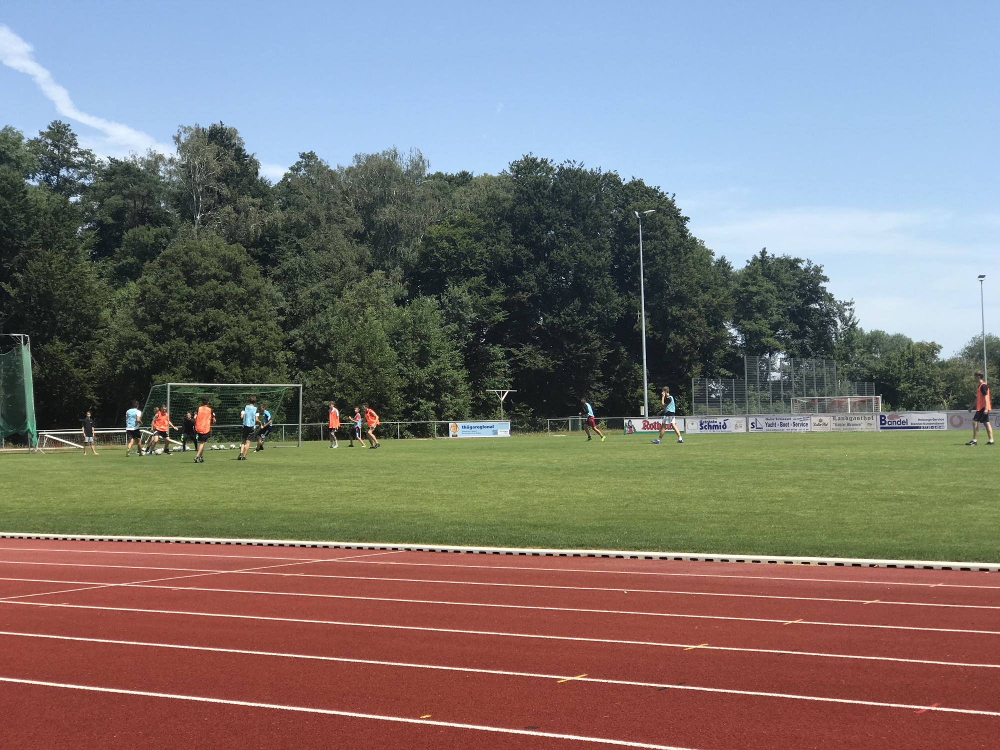 Trainingseinheit am Samstagnachmittag