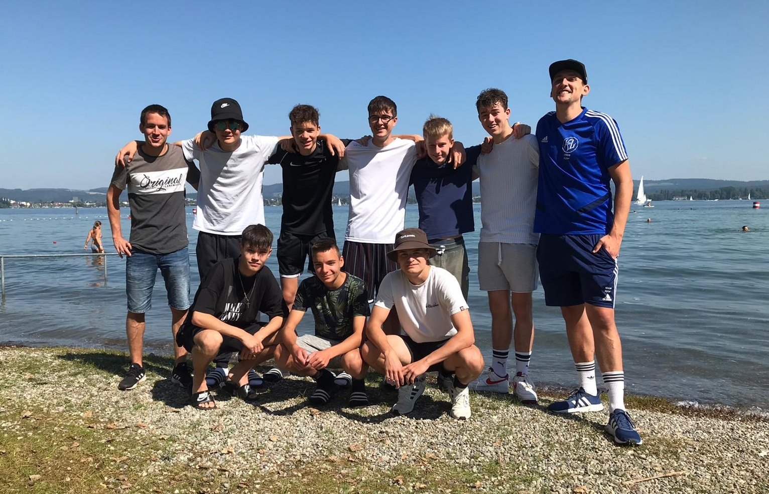 8 A-Jugendspieler der SGM Hardt / Lauterbach waren mit ihren beiden Trainern 3 Tage im Trainingslager am Bodensee