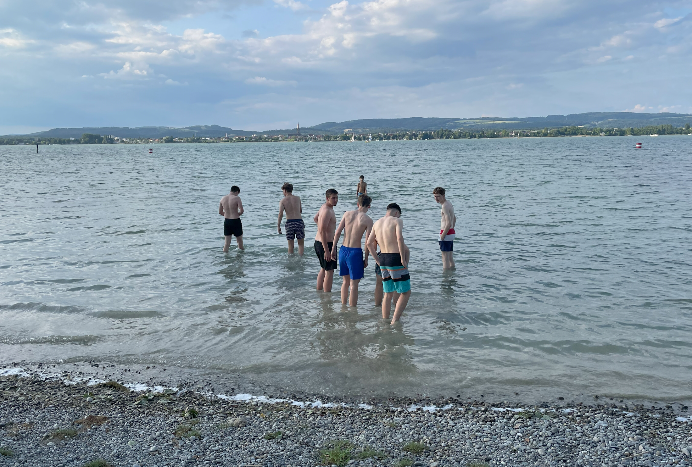 Rundenabschluss im Strandbad Iznang