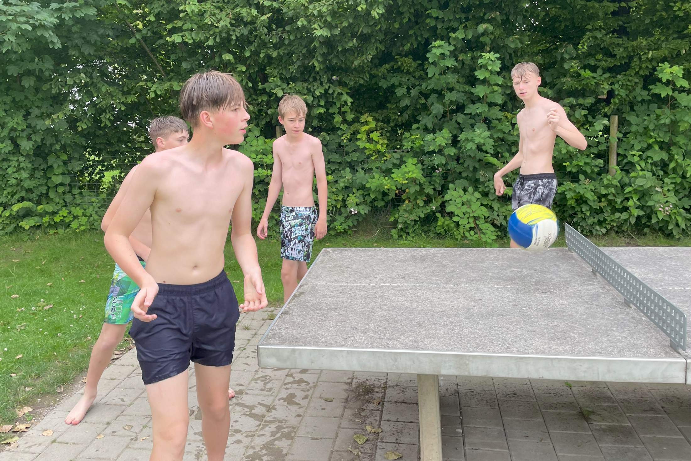 Rundenabschluss der C-Jugend im Strandbad Iznang