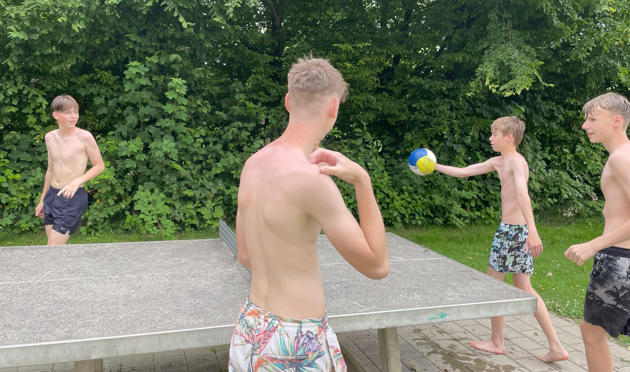 Rundenabschluss der C-Jugend im Strandbad Iznang