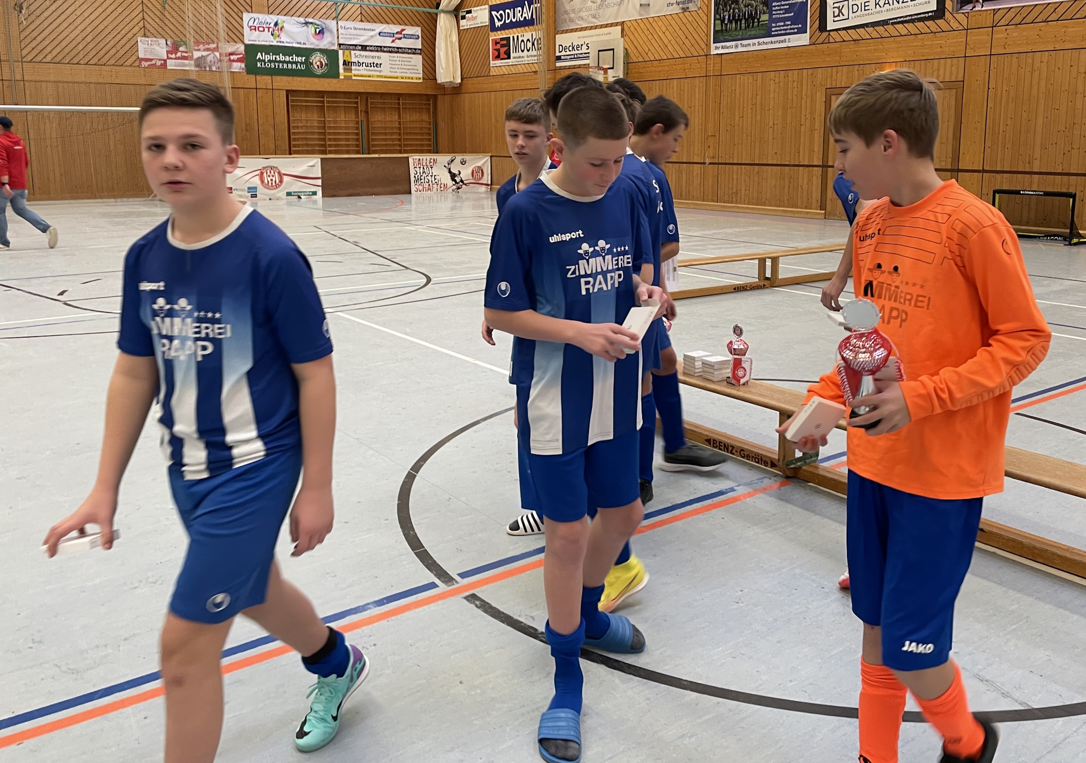 Die C1-Jugend belegt beim Flercup in Schiltach den 3.Platz