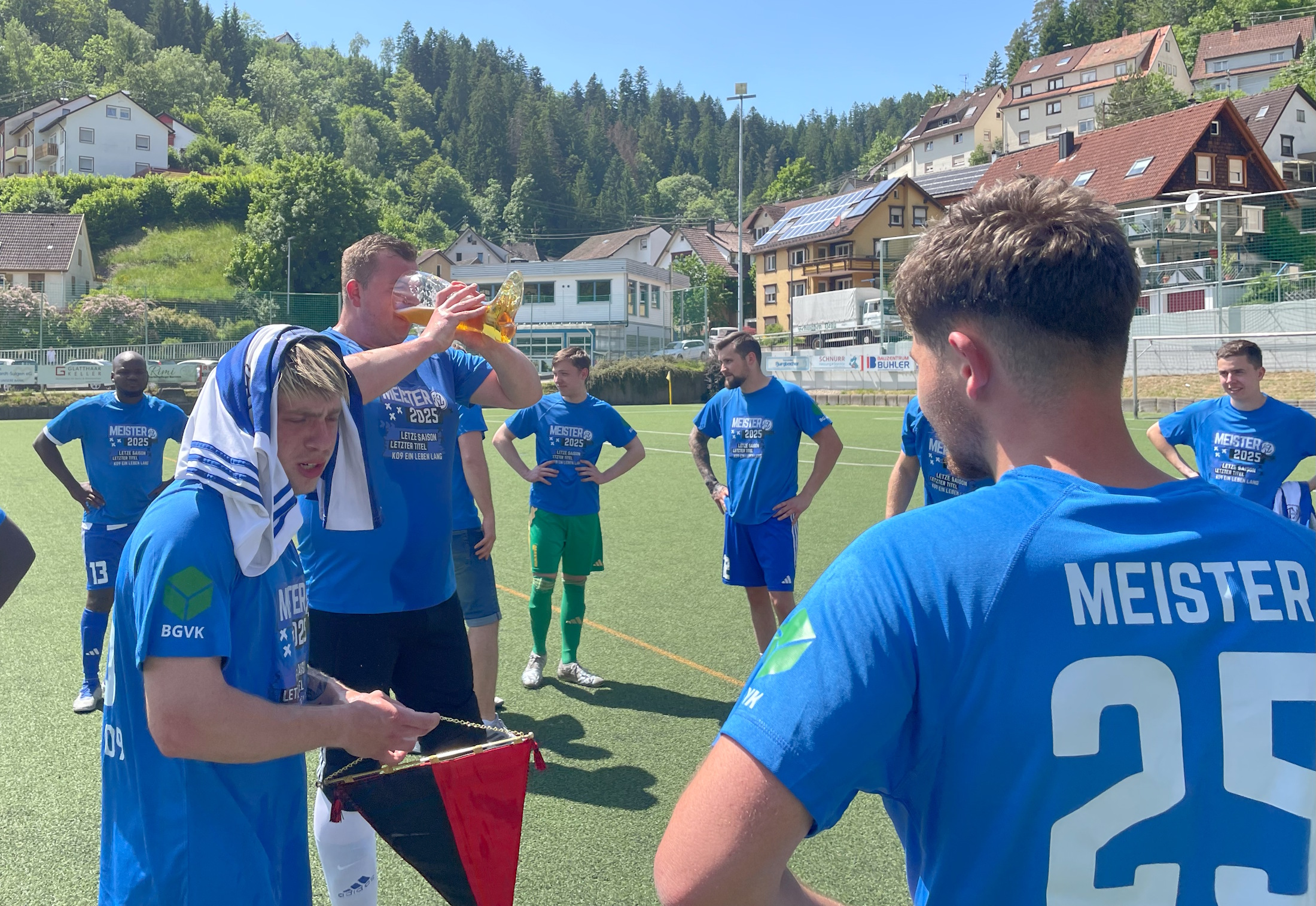 Die Meisterschaft wird gefeiert