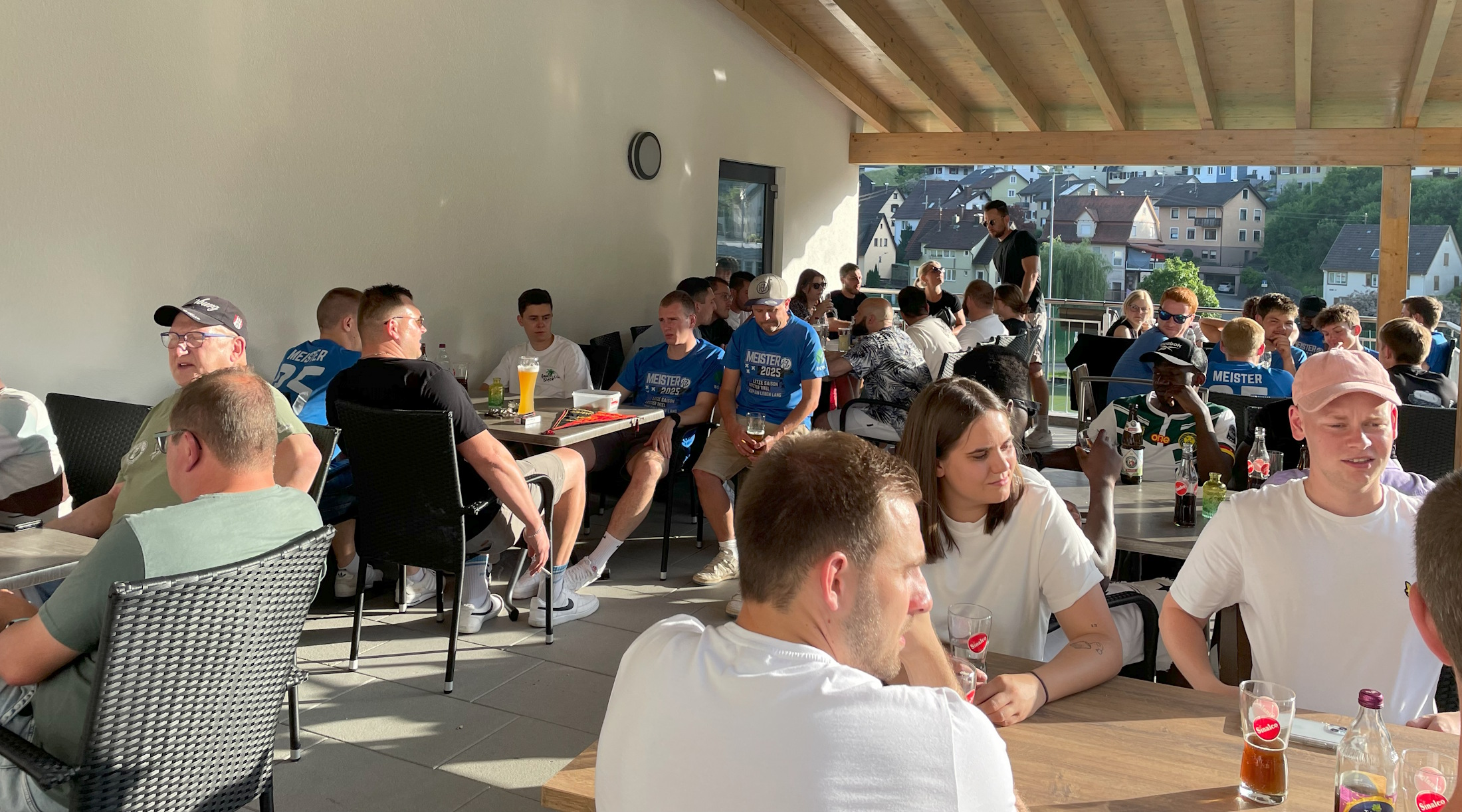 Rundenabschluss im Sportheim