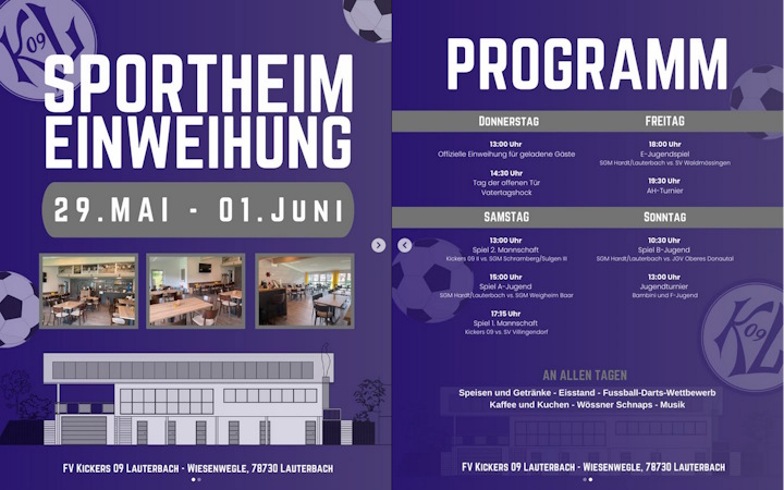 Sportheimeinweihung