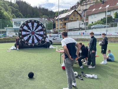 Sportheimeinweihung - Fuball-Dart bei der Sportheimeinweihung