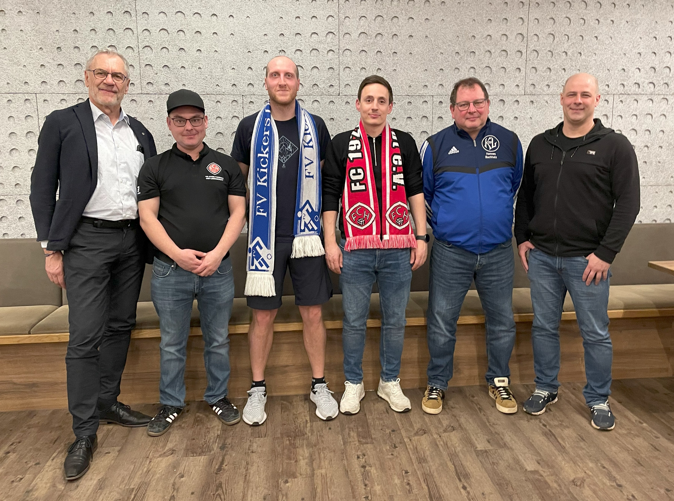 von links: Siegfried King, Thomas Hildbrand, Yannick Broghammer, Marco Lenz, Hannes Buchholz, Thomas Pfaff