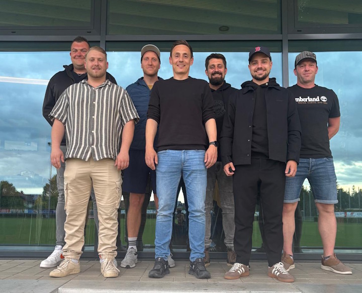 von links: Siegfried King, Thomas Hildbrand, Yannick Broghammer, Marco Lenz, Hannes Buchholz, Thomas Pfaff