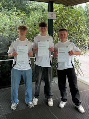 Jonas, Herman und Maurice Abschluss zum DFB-Junior-Coach