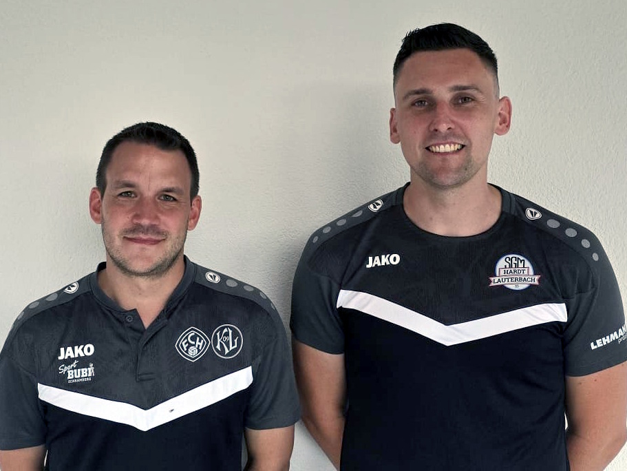 Trainer der 2.Mannschaft Andi B�hler und Niklas K�fer